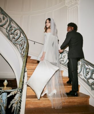 2-Pc. Pure Silk "Just Married" Queen Pillowcase Set