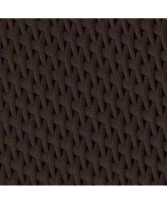 Malmok Outdoor Furniture Coffee Table Faux Rattan Wicker Pattern All-Weather Patio Coffee Table With Shelving