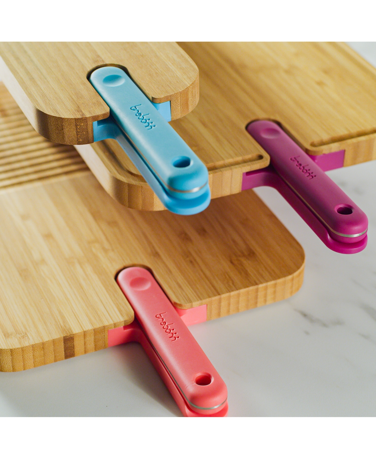 Trebonn Artu 2pc. Bread Board With Knife Set In Pink