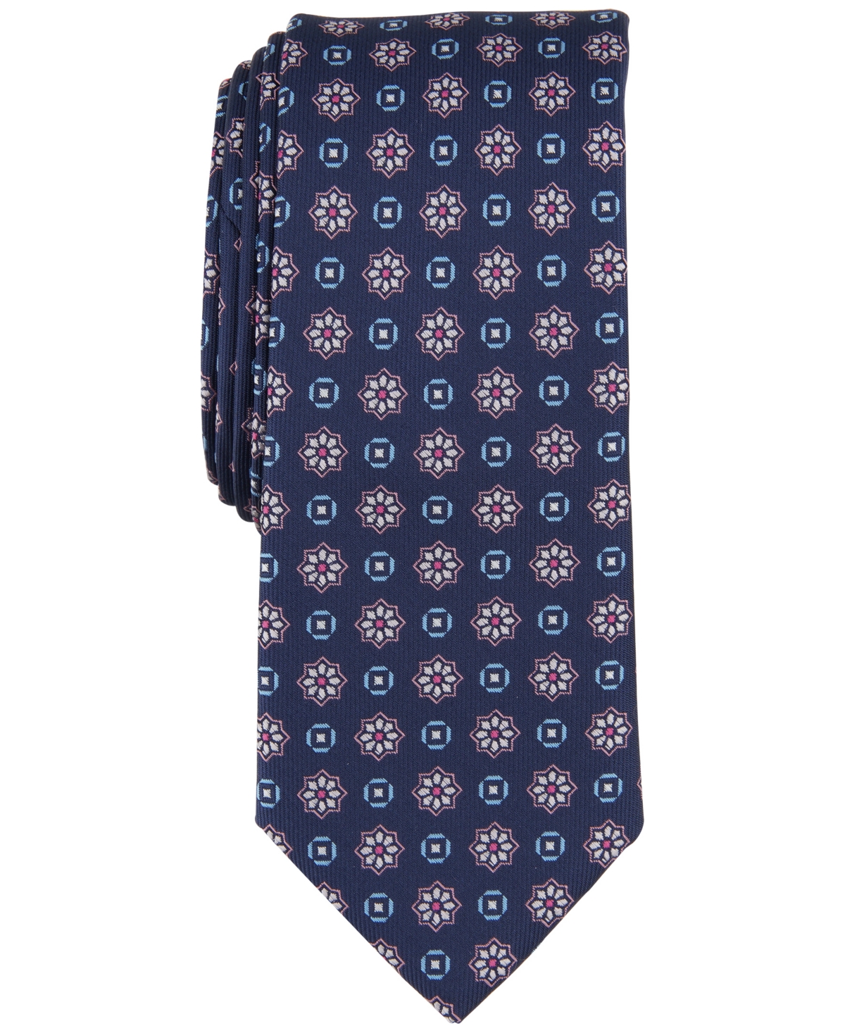 Men's Boulevard Medallion Tie, Created for Macy's - Lt Pink