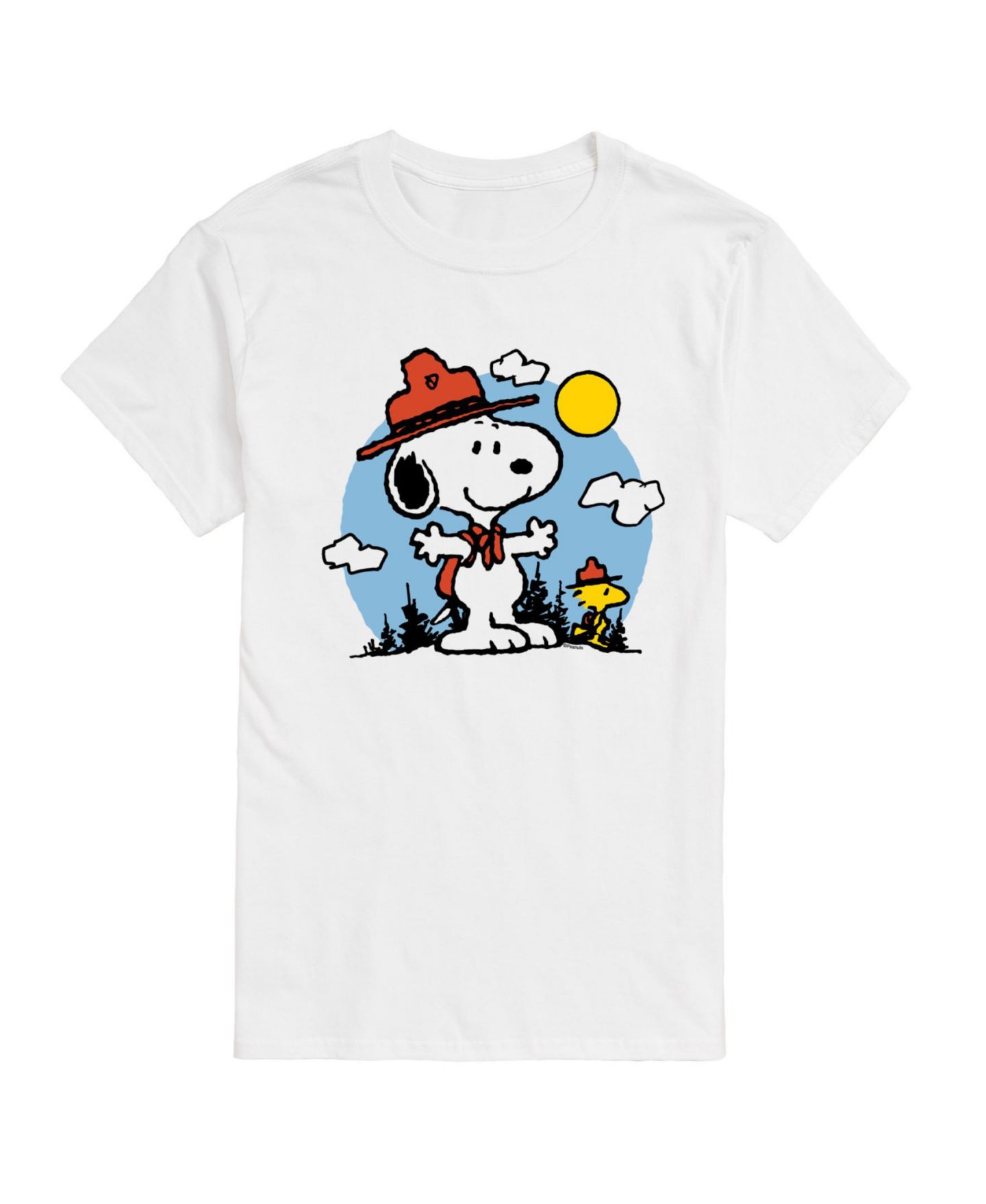Мужская футболка AIRWAVES Hybrid Apparel Peanuts Nature Short Sleeve, цвет: Белый — фото 1