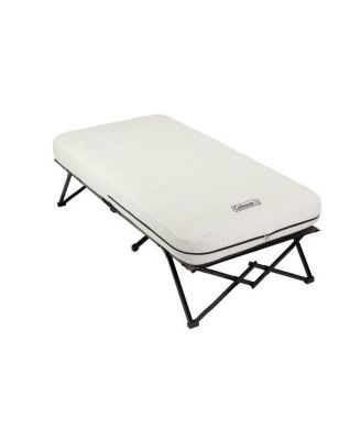 Camping Cot with Side Tables, Air Mattress & Battery Pump, Twin