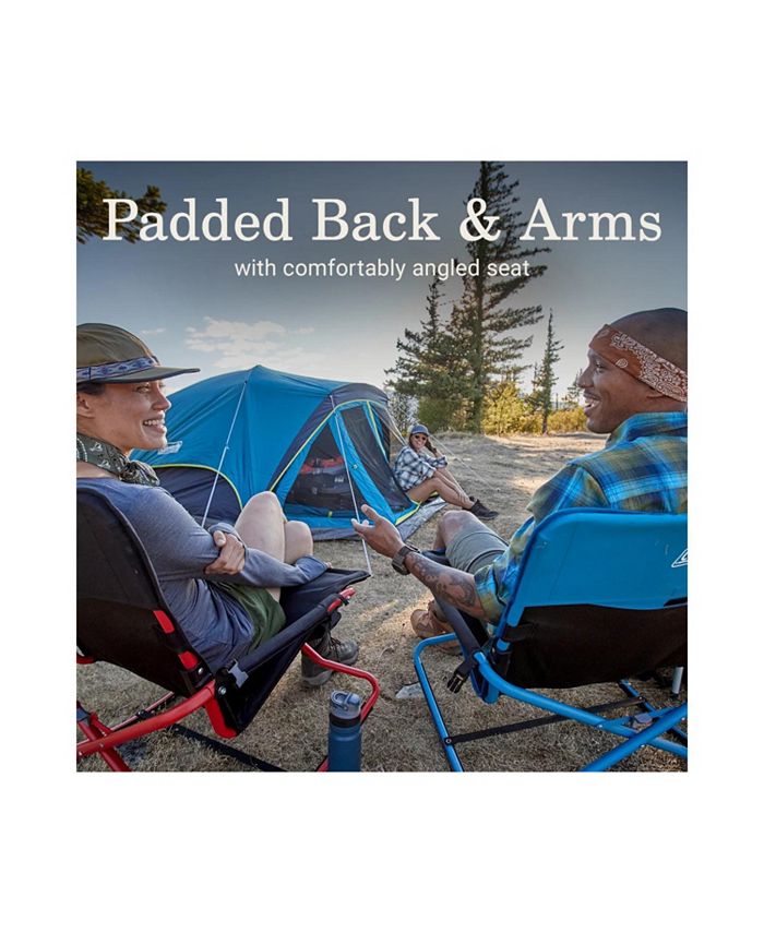 Coleman Cross Rocker Rocking Chair, Red - Macy's