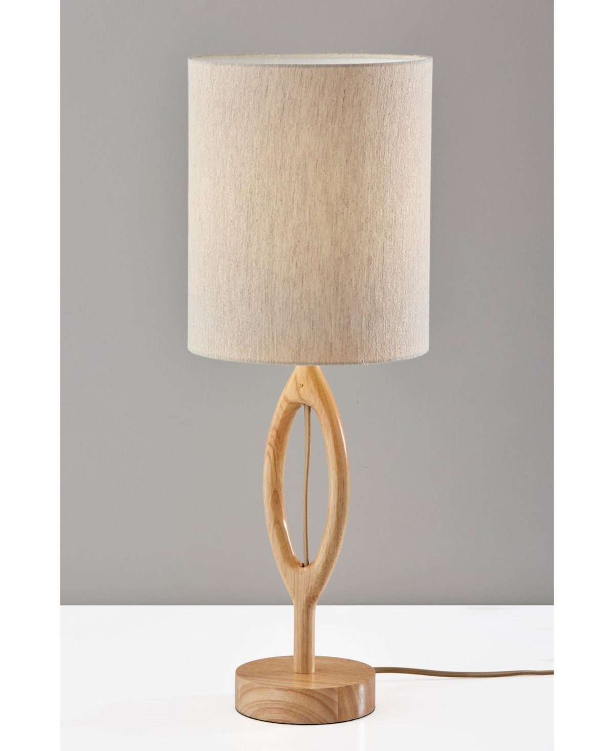 ADESSO 27.5" WOOD MAYFAIR TABLE LAMP