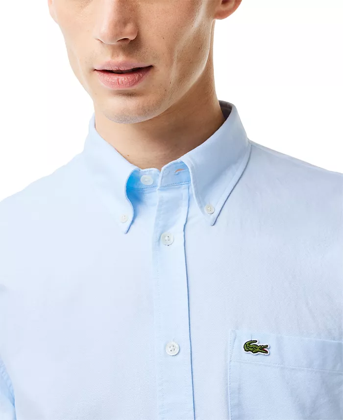 Men's Woven Long Sleeve Button-Down Oxford Shirt - thumbnail 3