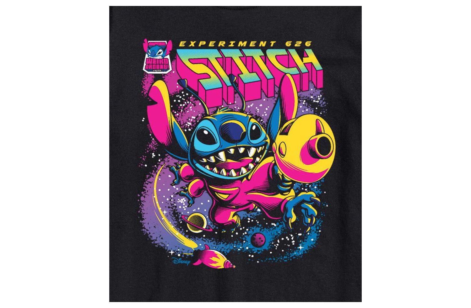 Hybrid Apparel Lilo and Stitch Mens Short Sleeve Tee