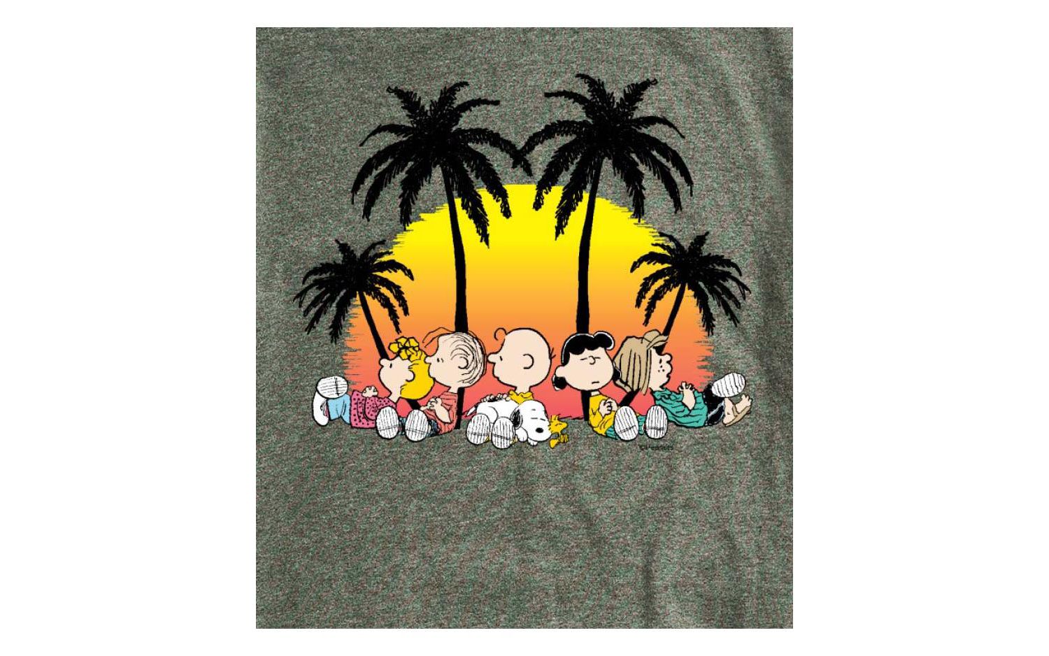 Hybrid Apparel Peanuts Summer Mens Short Sleeve Tee