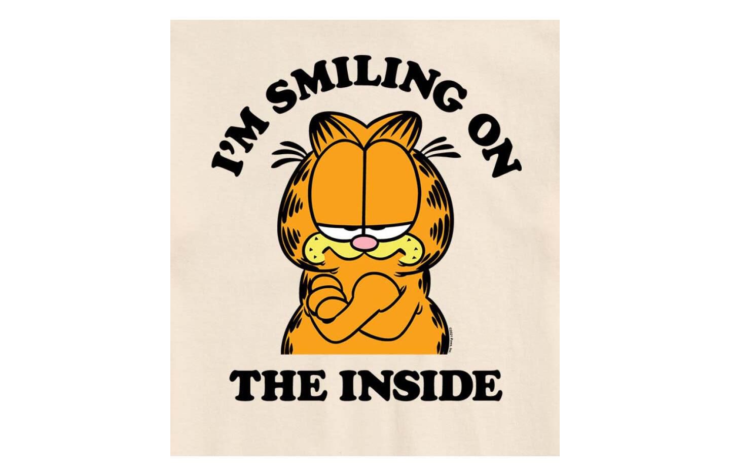 Мужская футболка AIRWAVES Hybrid Apparel Garfield Smiling Short Sleeve, цвет: Ath Hthr — фото 5