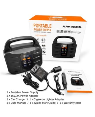 Portable Power Station, 155Wh/42000mAh, Rechargeable Emergency Battery