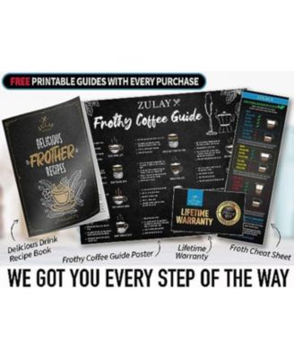 Milk Frother Whisk Handheld Electric Foam Maker with Batteries Included