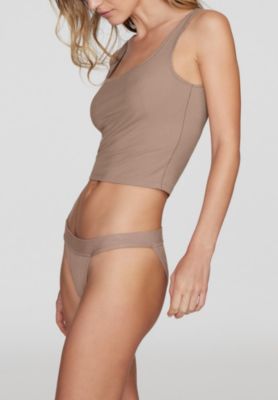 Plus Size The Square Neck Tank - Modal Silk Rib