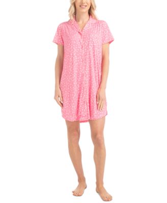 Hanes - Women's Garden Grove Printed Short-Sleeve Sleepshirt