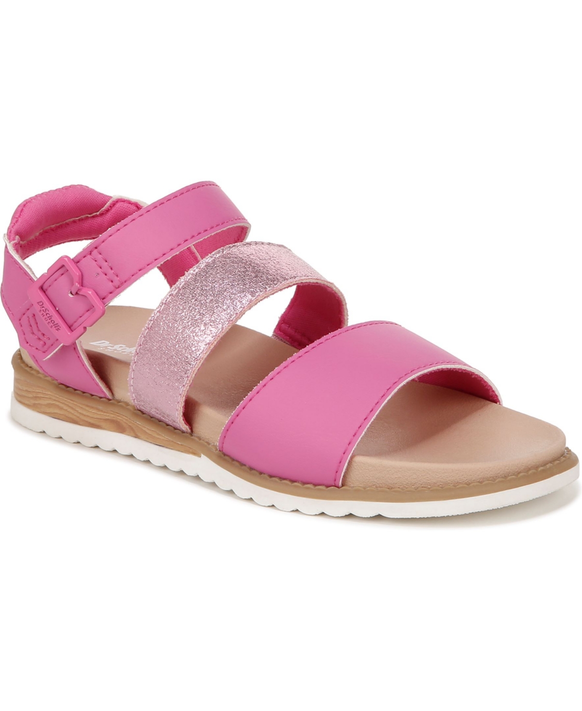 Dr. Scholl's Islandglow Kids Ankle Straps In Hot Pink