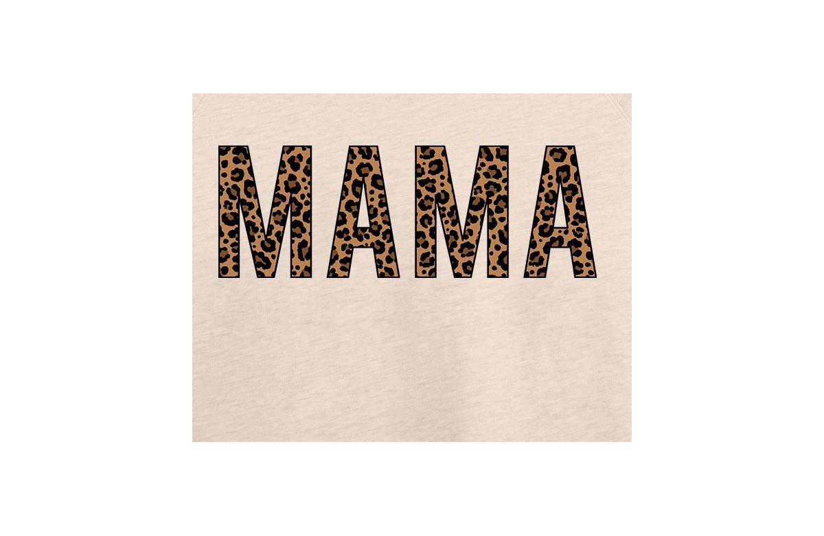 Hybrid Apparel Women's Trendy Plus Size Mama Cheetah Graphic Pullover In Beige Khak