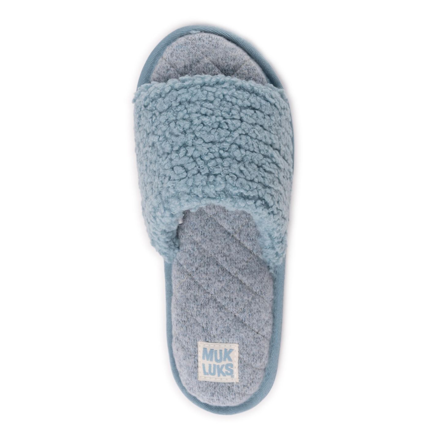Женские тапочки MUK LUKS Sariah Slide Slipper, цвет: Синий — фото 6
