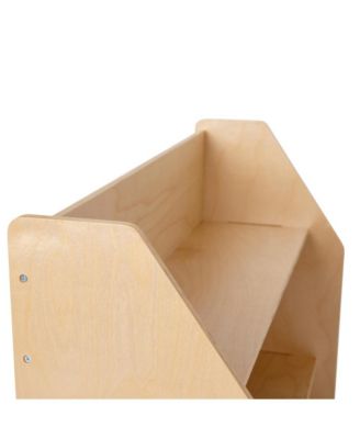 Kid'S Bookshelf Or Toy Storage Shelf For Bedroom Or Playroom In Wood Finish With Safe, Kid-Friendly Curved Edges