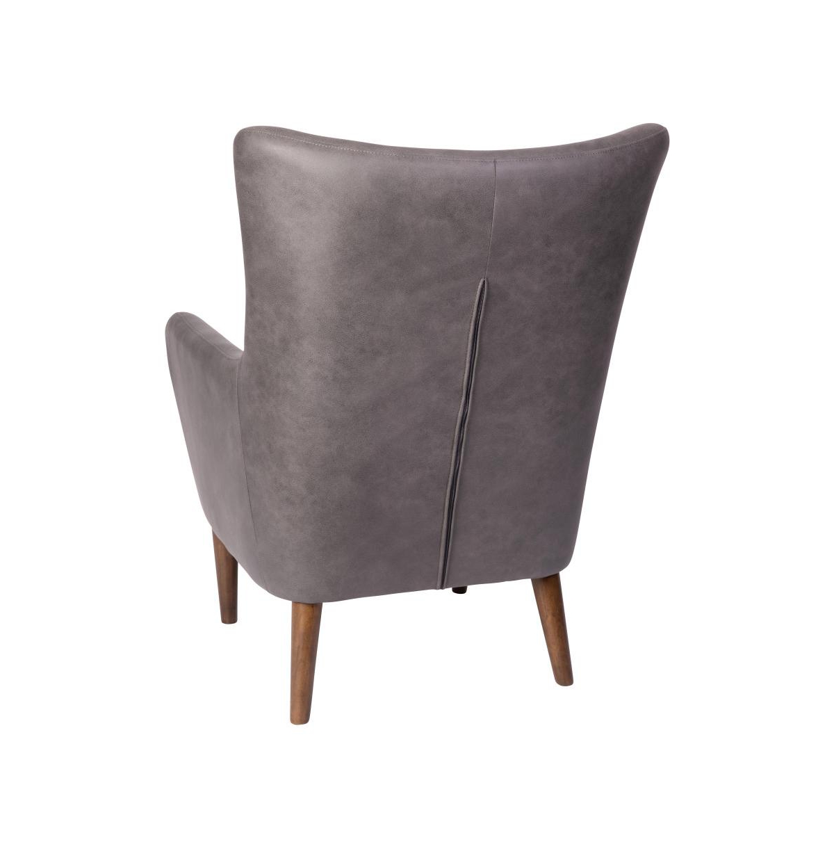 Merrick Lane Regal Traditional Wingback Accent Chair, Upholstery And Wooden Frame And Legs