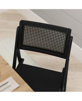 Gordon Set Of 2 Cane Rattan Folding Chairs