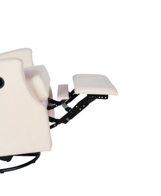 Abby 3-In-1 Wingback Manual Recliner Rocker Swivel Glider Chair