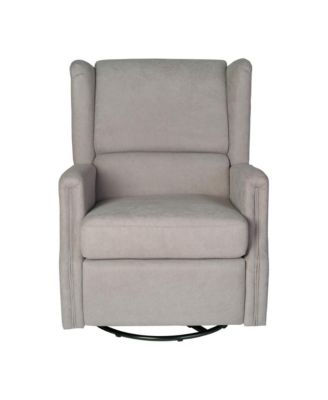 Abby 3-In-1 Wingback Manual Recliner Rocker Swivel Glider Chair