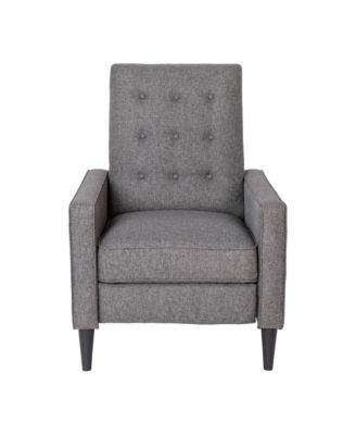 One Pack Tufted Upholstery Darcy Mid-Century Modern Ergonomic Push Back Recliner Chair