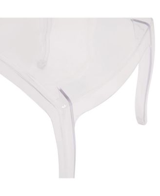 Multifunctional Polycarbonate Resin Stacking Accent Chair With Extra Wide Seat, Set of 4