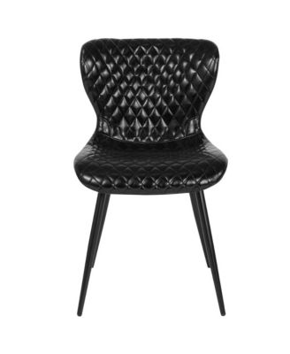 Contemporary Diamond Patterned Accent Dining Chair