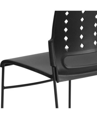 Home Office Plastic Accent Sled Base Stack Chair - Air-Vent Back