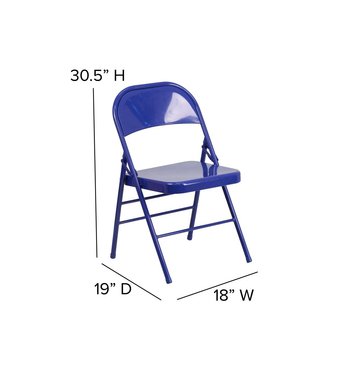 Emma+Oliver 4 Pack Colorful Metal Folding Chair Teen And Event Seating