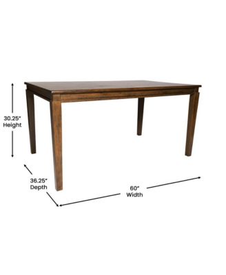 Hayden Wooden Dining Table With Tapered Legs