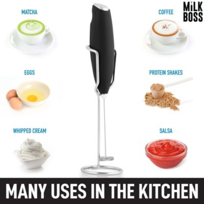Milk Boss Milk Frother With Holster Stand