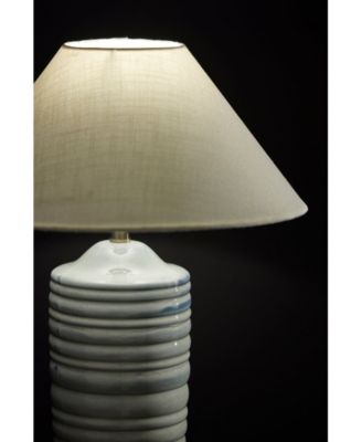 25" Ribbed Ceramic Catalina Table Lamp