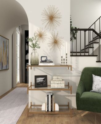 Gold Metal Starburst 3D Wall Decor, Set of 3 13", 17", 21"W