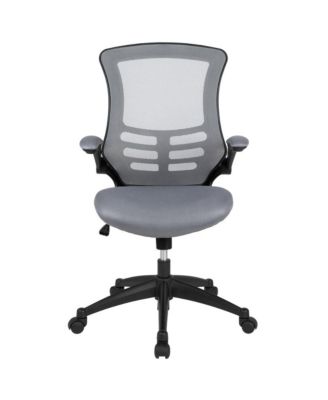 Mid-Back Mesh Swivel Ergonomic Task Office Chair With Flip-Up Arms