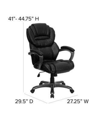 High Back Executive Swivel Ergonomic Office Chair With Accent Layered Seat/Back