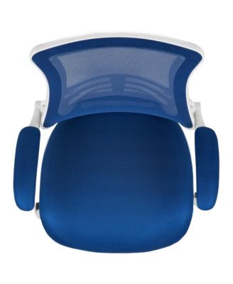 Mid-Back Mesh Swivel Ergonomic Task Office Chair With Flip-Up Arms