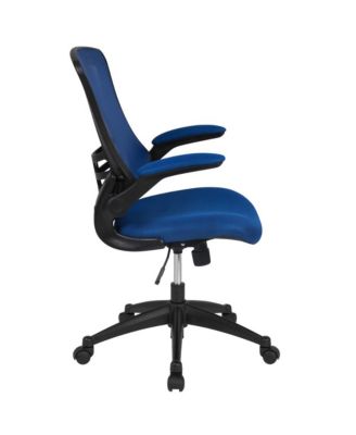 Mid-Back Mesh Swivel Ergonomic Task Office Chair With Flip-Up Arms