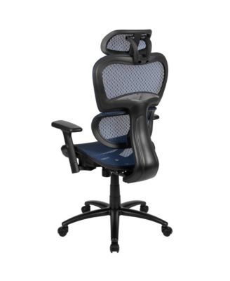 Ergonomic Mesh Office Chair-Synchro-Tilt, Headrest, Adjustable Pivot Arms