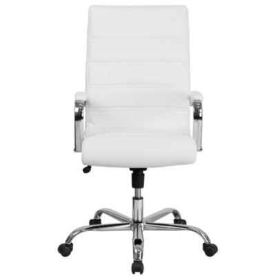 1 Pc Faux Leather Padded Arm Contemporary High-Back Office Chair