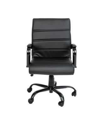 Milano Contemporary Mid-Back Home Office Chair With Padded Arms