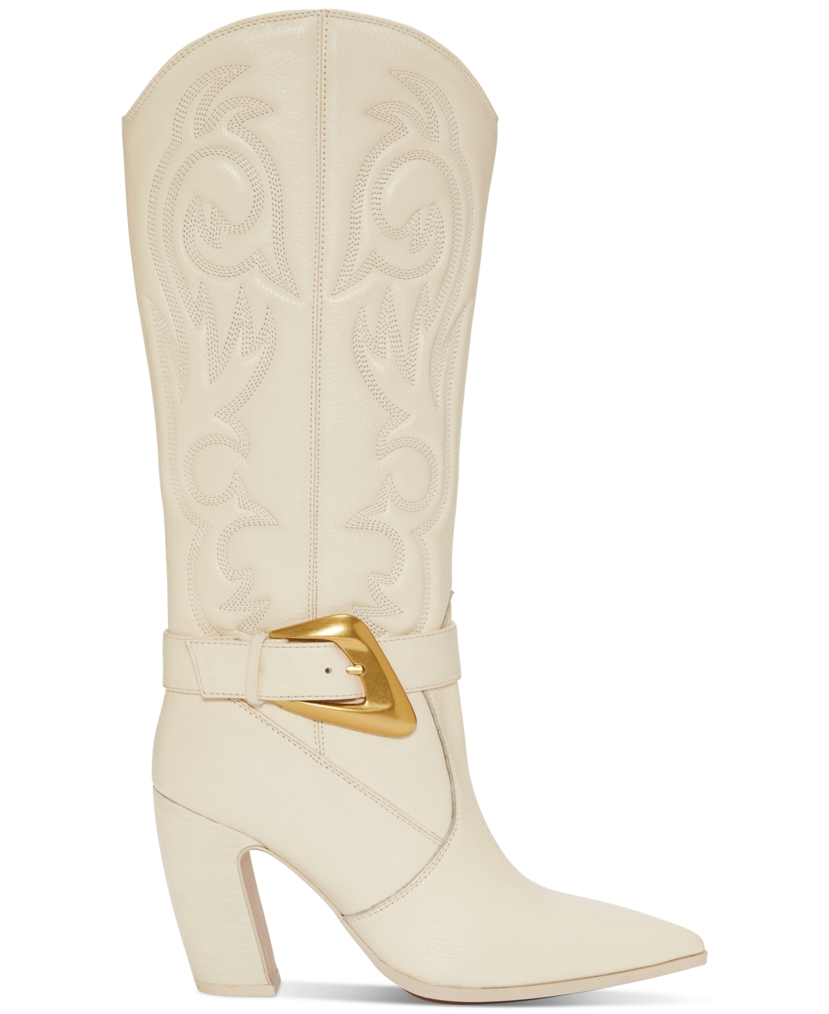 Vince Camuto Women's Biancaa Extra Wide-Calf Buckled Cowboy Dress Boots