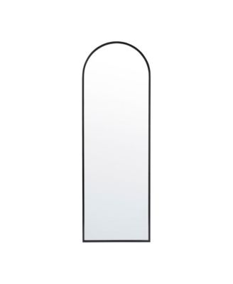 Muriel Arched Metal Framed Wall Mirror For Entryways, Dining Rooms, And Living Rooms