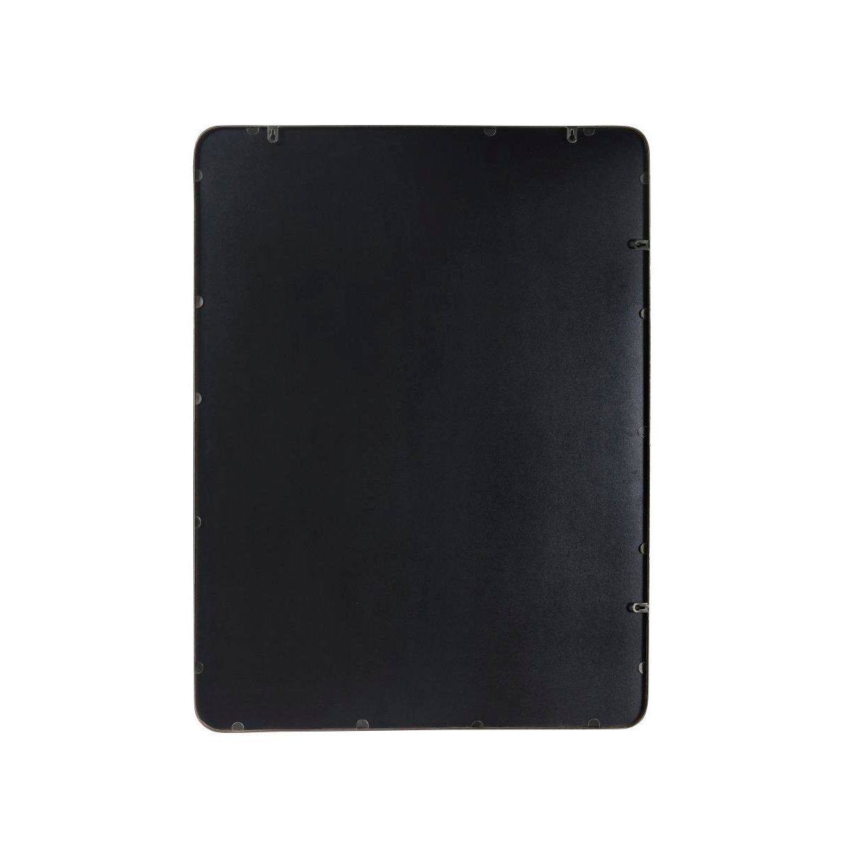 Merrick Lane Jinny Metal Deep Framed Wall Mirror For Bathroom, Entryway, Dining Room, & Living Room