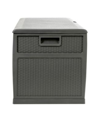 120 Gallon Weather Resistant Outdoor Storage Box For Decks, Patios, Poolside And More