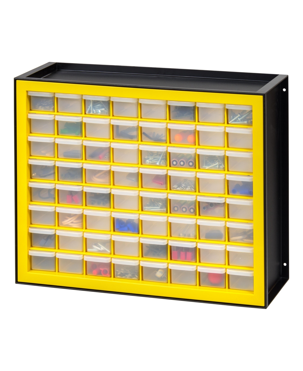 Screw Organizer, Hardware Storage Organizer, 64 Drawer Parts Cabinet, Plastic Drawer Storage for Hardware Crafts, Small Parts, Nuts and Bolts