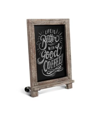 Hanging Or Tabletop Chalkboard With Legs/Wedding Table Sign/Kitchen Countertop Memo Board