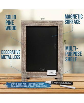 Hanging Or Tabletop Chalkboard With Legs/Wedding Table Sign/Kitchen Countertop Memo Board