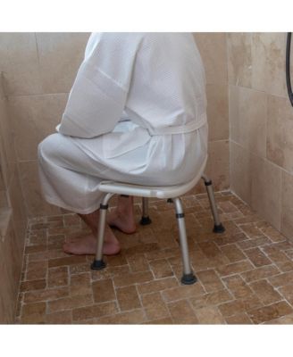 Tool-Free 300 Lb. Capacity, Adjustable Bath & Shower Chair W/ Non-Slip Feet