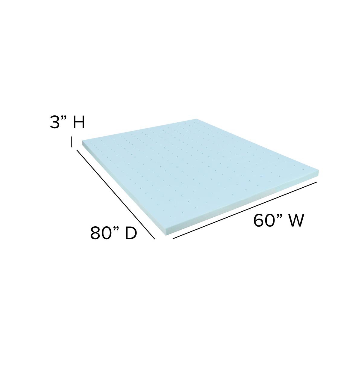 Inch Gel Infused Cool Touch CertiPUR-us Certified Memory Foam Topper