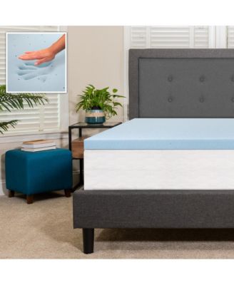 2 Inch Gel Infused Cool Touch CertiPUR-US Certified Memory Foam Topper - Queen